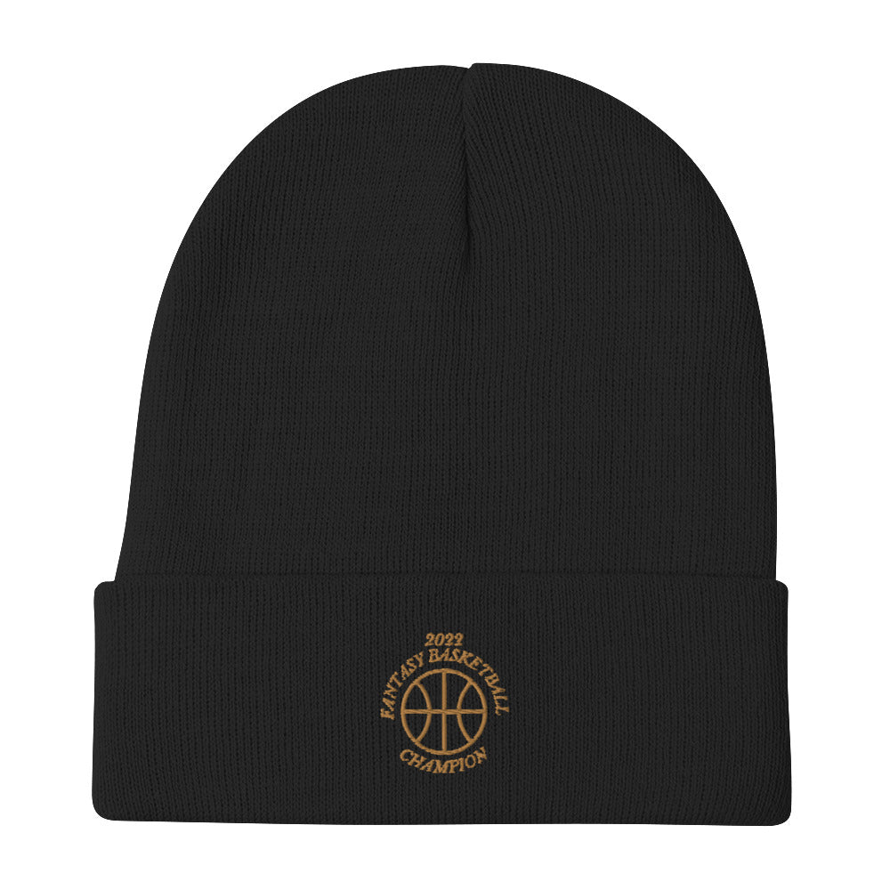 2022 Fantasy Basketball Champ Logo Beanie