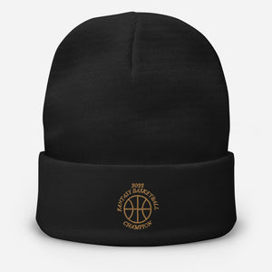 2022 Fantasy Basketball Champ Logo Beanie