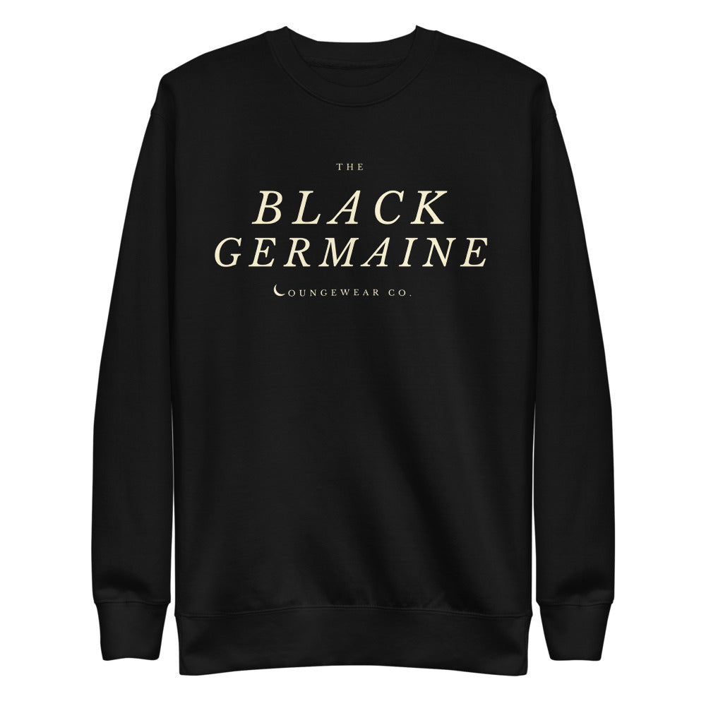 Black Germaine Brand Logo Sweater