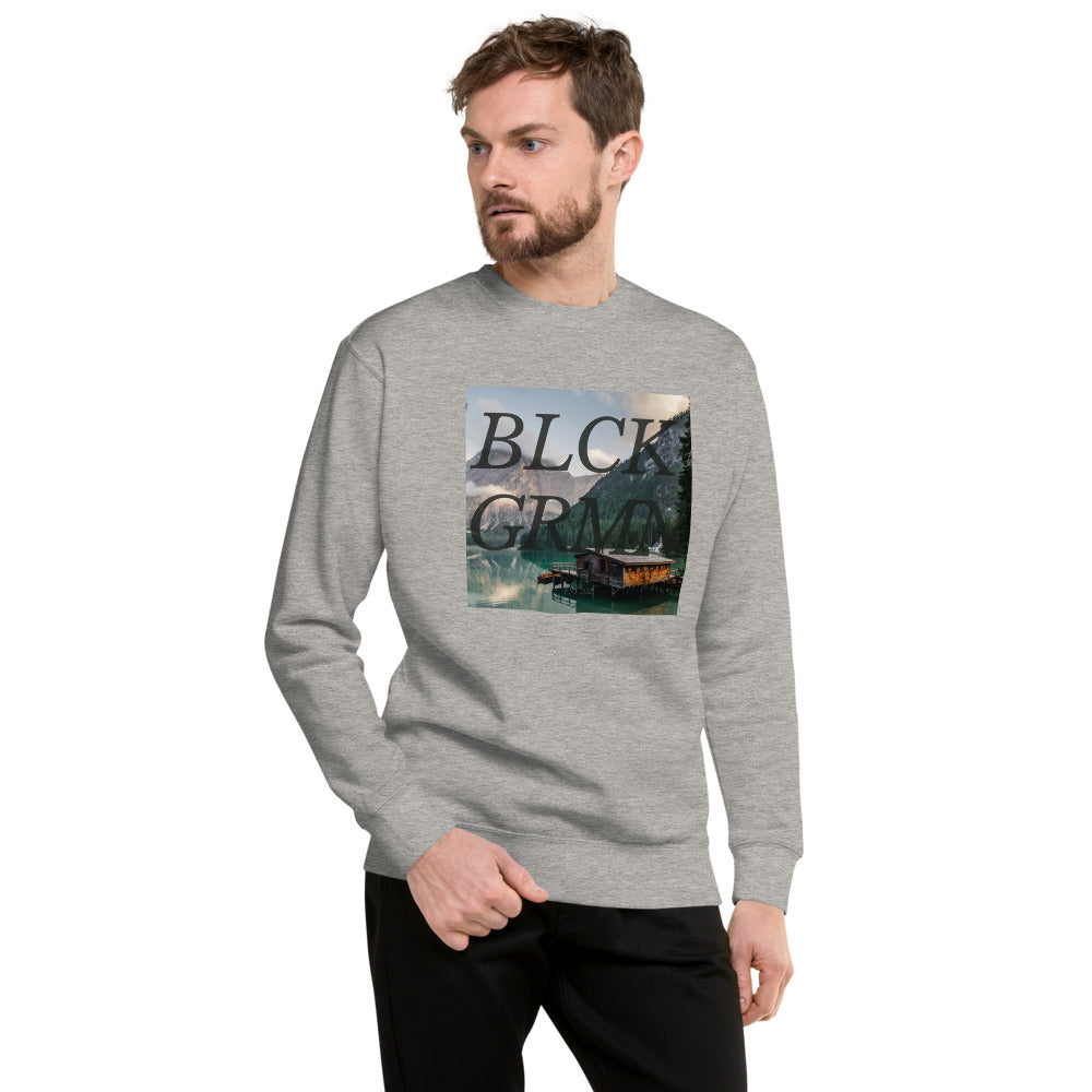 Black Germaine "Cabin Life" Crew Neck Sweater