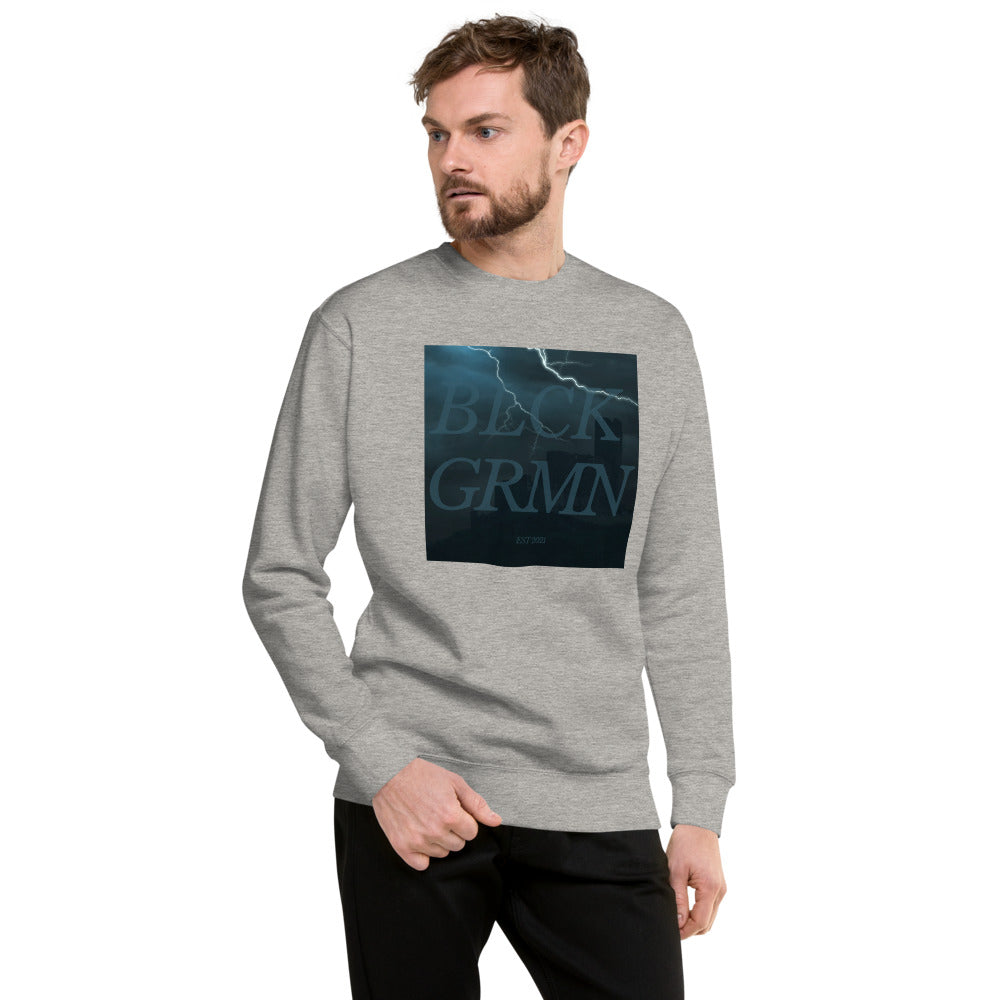 Black Germaine "Storm Breaker" Crew Neck Sweater