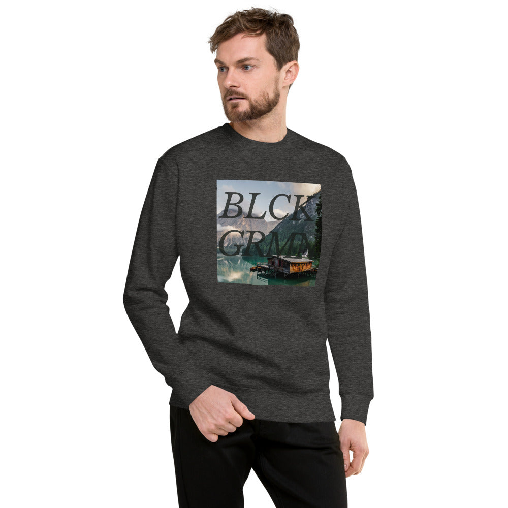 Black Germaine "Cabin Life" Crew Neck Sweater