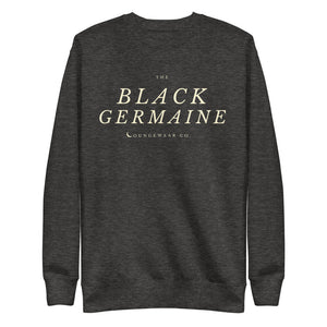 Black Germaine Brand Logo Sweater