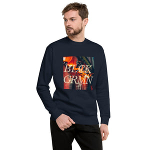 Black Germaine "Tokyo Nights" Crew Neck Sweater