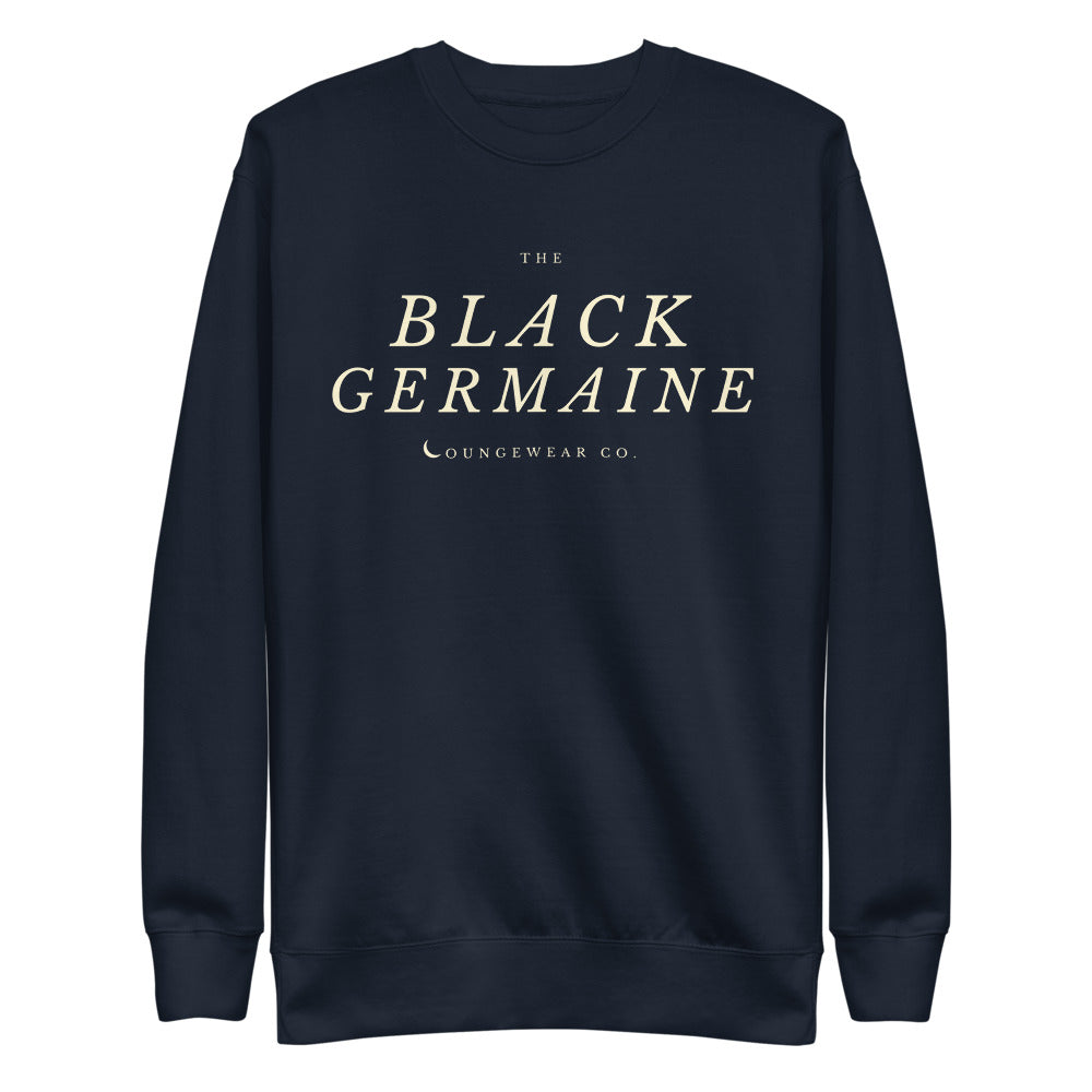 Black Germaine Brand Logo Sweater