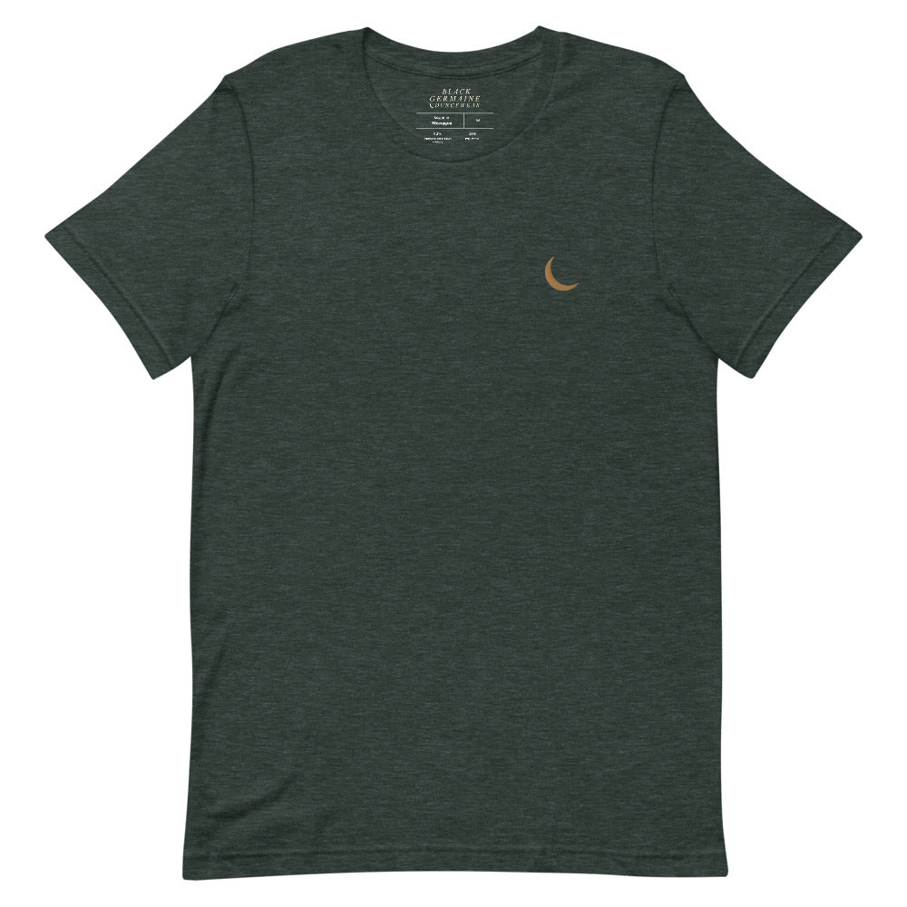 Black Germaine "Olde Gold Moon Logo" T-Shirt