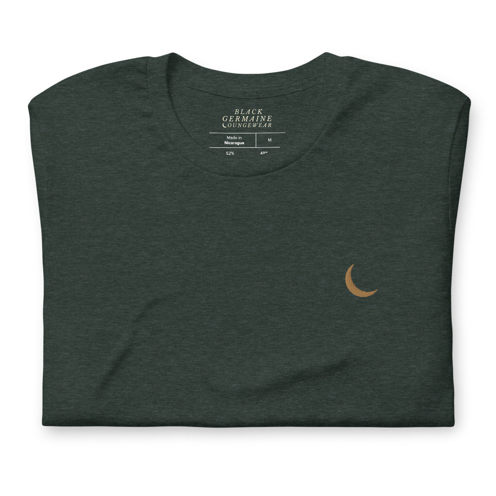 Black Germaine "Olde Gold Moon Logo" T-Shirt