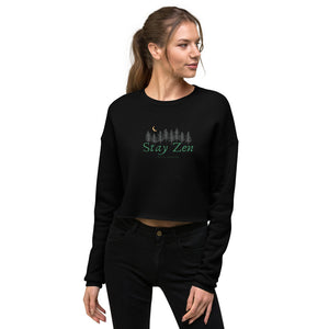 BLCK GRMN "Stay Zen" Crop Sweater