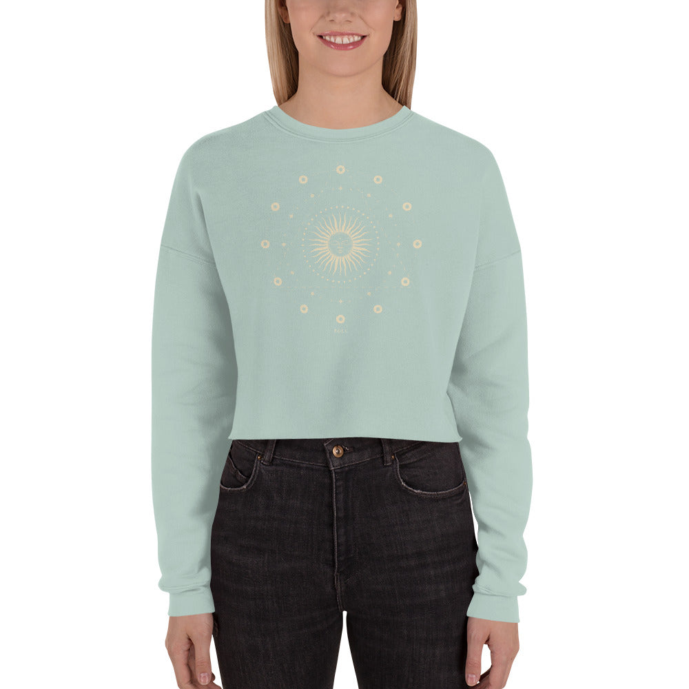 BLCK GRMN "Sun & Stars" Crop Sweater