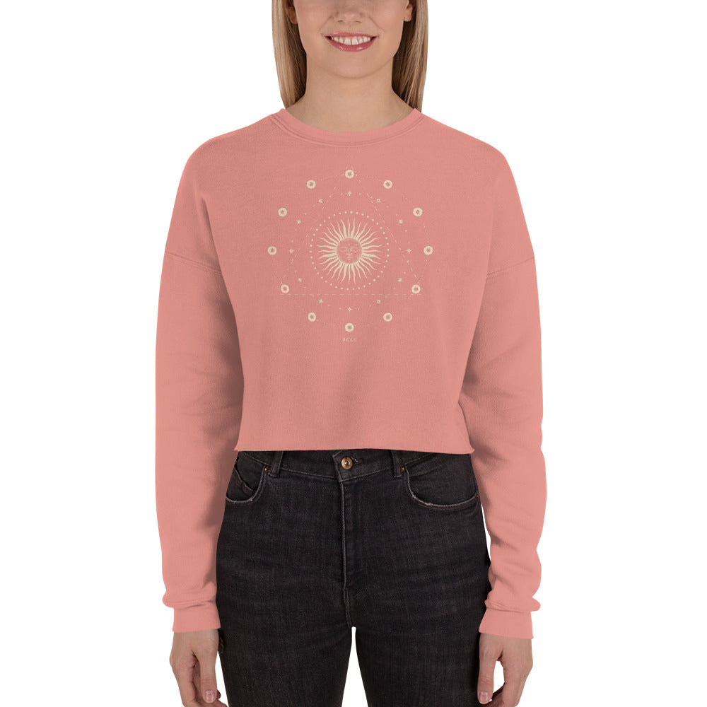 BLCK GRMN "Sun & Stars" Crop Sweater