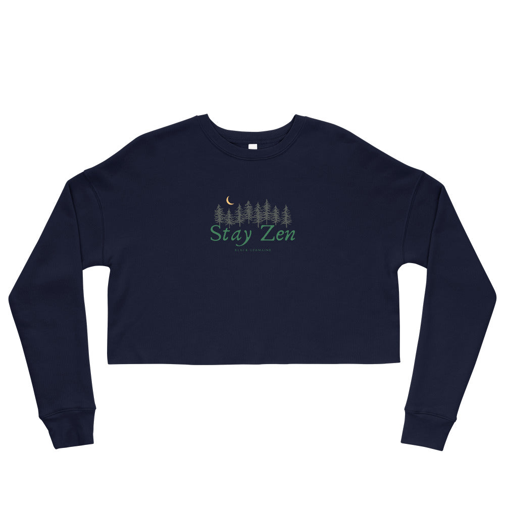 BLCK GRMN "Stay Zen" Crop Sweater