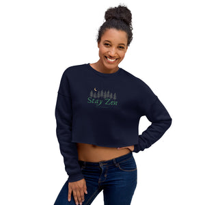 BLCK GRMN "Stay Zen" Crop Sweater