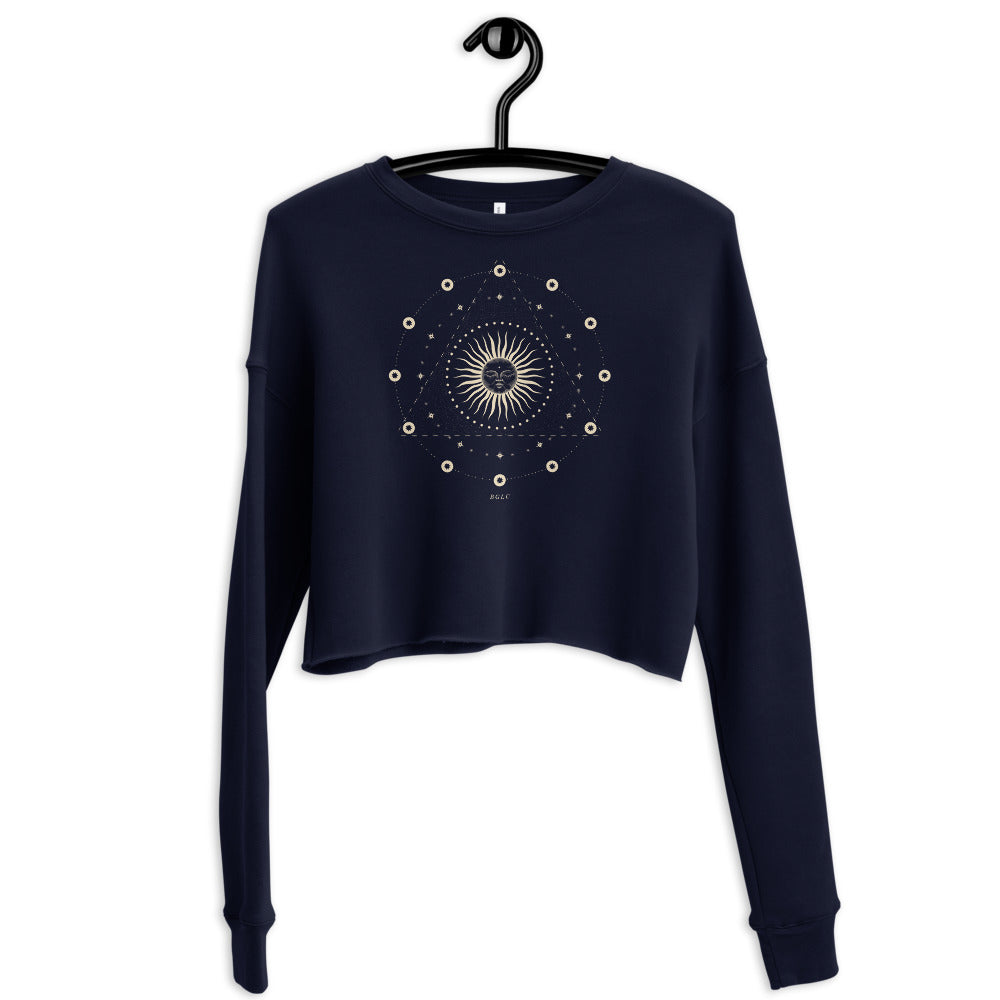 BLCK GRMN "Sun & Stars" Crop Sweater